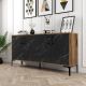 HANAH HOME Komoda Kiev 160, braon/crna - 845HCT5327