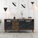 HANAH HOME Komoda Milan, braon/crna - 845HCT5334