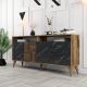 HANAH HOME Komoda Milan, braon/crna - 845HCT5334