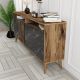 HANAH HOME Komoda Milan, braon/crna - 845HCT5334