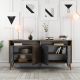 HANAH HOME Komoda Milan, braon/crna - 845HCT5334