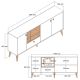 HANAH HOME Komoda Napoli, krem - 845HCT5341