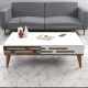 HANAH HOME Set nameštaja za dnevnu sobu Valensiya, bela/braon - 845HCT5364