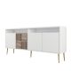 HANAH HOME Komoda Milan, bela/zlatna - 845HCT5526