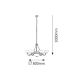 Rabalux Luster Marlene E14 6x MAX 40 + E27 2x MAX 60W bronzana (8546) - 8546