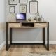 HANAH HOME Radni sto Ogene, braon/crna - EP2800827