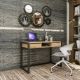 HANAH HOME Radni sto Ogene, braon/crna - EP2800827