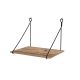 HANAH HOME Zidni radni sto Tuna, braon/crna - EP2801785