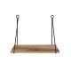 HANAH HOME Zidni radni sto Tuna, braon/crna - EP2801785