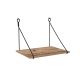 HANAH HOME Zidni radni sto Tuna, braon/crna - EP2801785