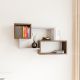 HANAH HOME Zidna polica Ayder, braon/bela - 854KLN1708
