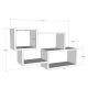 HANAH HOME Zidna polica Ayder, braon/bela - 854KLN1708