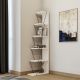 HANAH HOME Zidna polica Ayder, antracit/bela - 854KLN1709