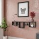 HANAH HOME Zidna polica Amanos, antracit - 854KLN1725
