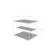 HANAH HOME Konzolni sto Lifon, bela - 854KLN2814