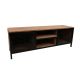 HANAH HOME TV komoda Zeno, crna/braon - 854KLN3015