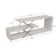 HANAH HOME TV komoda Zigzag, bela - 854KLN3062