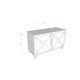 HANAH HOME Komoda Jupiter, braon - 854KLN3503