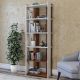 HANAH HOME Polica za knjige Sakran, bela/braon - 854KLN3611