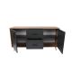 HANAH HOME Komoda Cordoba, antracit/braon - 854KLN3907