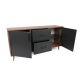 HANAH HOME Komoda Cordoba, antracit/braon - 854KLN3907