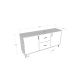 HANAH HOME Komoda Cordoba, antracit/braon - 854KLN3907
