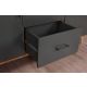 HANAH HOME Komoda Cordoba, antracit/braon - 854KLN3907