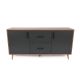 HANAH HOME Komoda Cordoba, antracit/braon - 854KLN3907