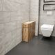 HANAH HOME Ormar za kupatilo Calencia, krem - 854KLN3908