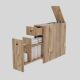 HANAH HOME Ormar za kupatilo Calencia, krem - 854KLN3908