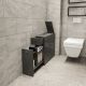 HANAH HOME Ormar za kupatilo Calencia, antracit - 854KLN3909