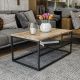 HANAH HOME Klub sto Asude, crna/braon - 854KLN4304