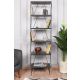 HANAH HOME Polica za knjige Balaban, antracit - 854KLN4316
