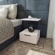 HANAH HOME Noćni stočić Tekoba, bela - 854KLN4324