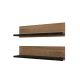 HANAH HOME Zidna polica Shelf, braon/crna - 854KLN4404