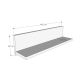 HANAH HOME Zidna polica Shelf, braon/crna - 854KLN4404
