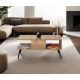 HANAH HOME Klub sto Bukle, braon - 854KLN4716