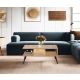 HANAH HOME Klub sto Bukle, braon - 854KLN4716