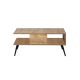 HANAH HOME Klub sto Bukle, braon - 854KLN4716