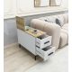 HANAH HOME Konzolni sto Island, bela/braon - 854KLN4723