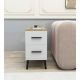 HANAH HOME Konzolni sto Island, bela/braon - 854KLN4723