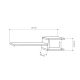 HANAH HOME Zidna polica Fork, bela - 855DTE1662