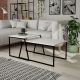 HANAH HOME Set klub stolova Pal Orta, bela - 855DTE2915