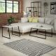HANAH HOME Set klub stolova Pal Orta, bela - 855DTE2915