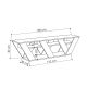 HANAH HOME TV komoda Ralla, antracit - 855DTE3069