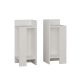 HANAH HOME Set dva noćna stočića Elos, bela - 174408