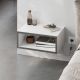 HANAH HOME Zidna noćna polica Brik, bela/siva - EP3057128