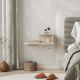 HANAH HOME Zidna noćna polica Luno, krem - EP3057158