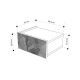 HANAH HOME Zidna noćna polica Onda LED, krem - EP3057176