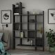 HANAH HOME Polica za knjige Manco, antracit - 855DTE3694
